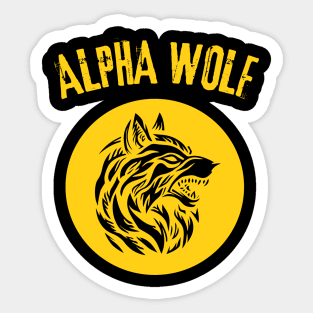 Alpha Wolf Sticker